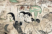 Bagan Myanmar. Paintings of the circumambulatory corridor of the Sulamani temple. 